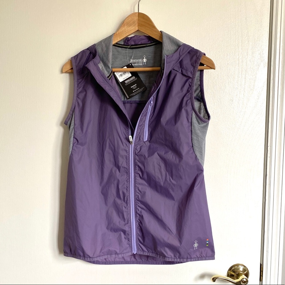 Smartwool ultra light merino vest with hood